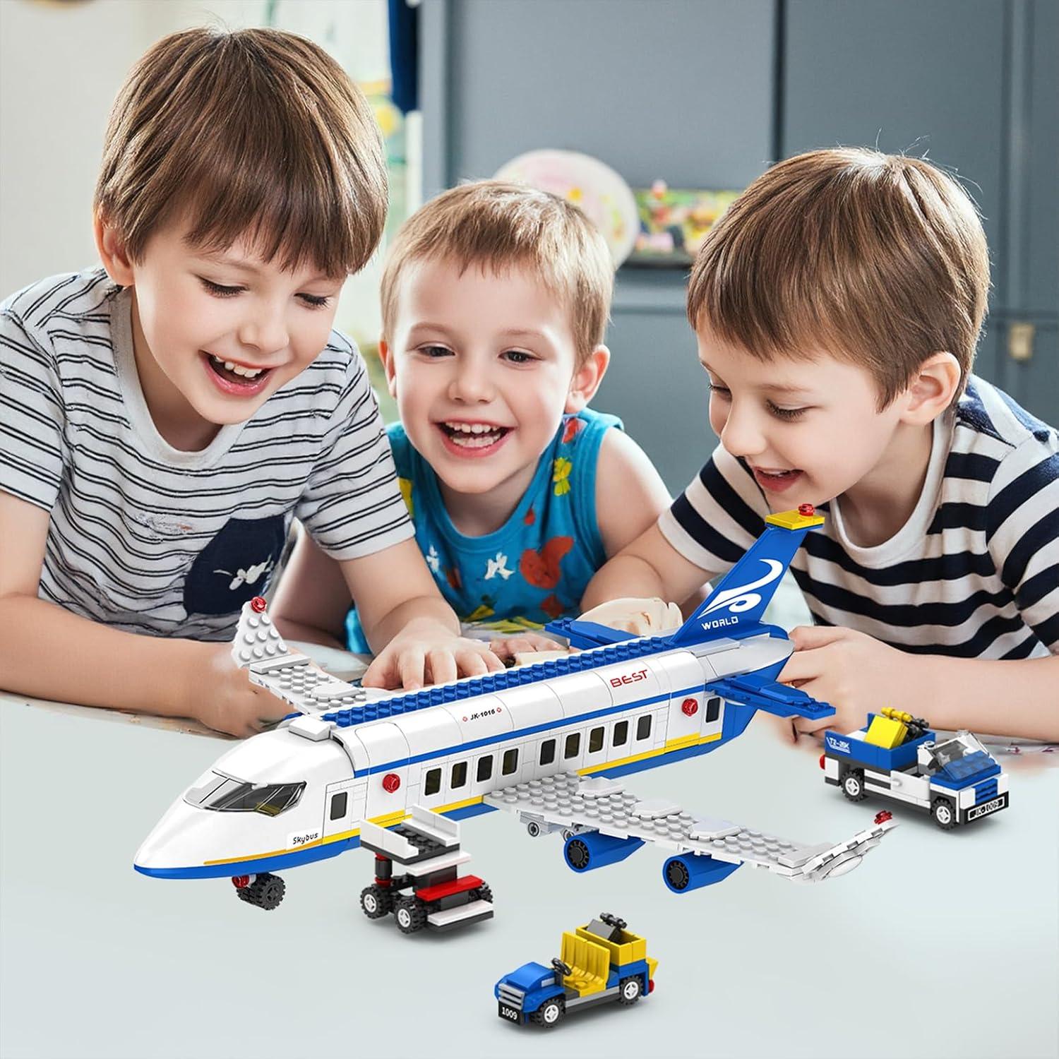 Juego de Construcción de Aeropuerto IKKOSYA 516 Piezas 6 en 1