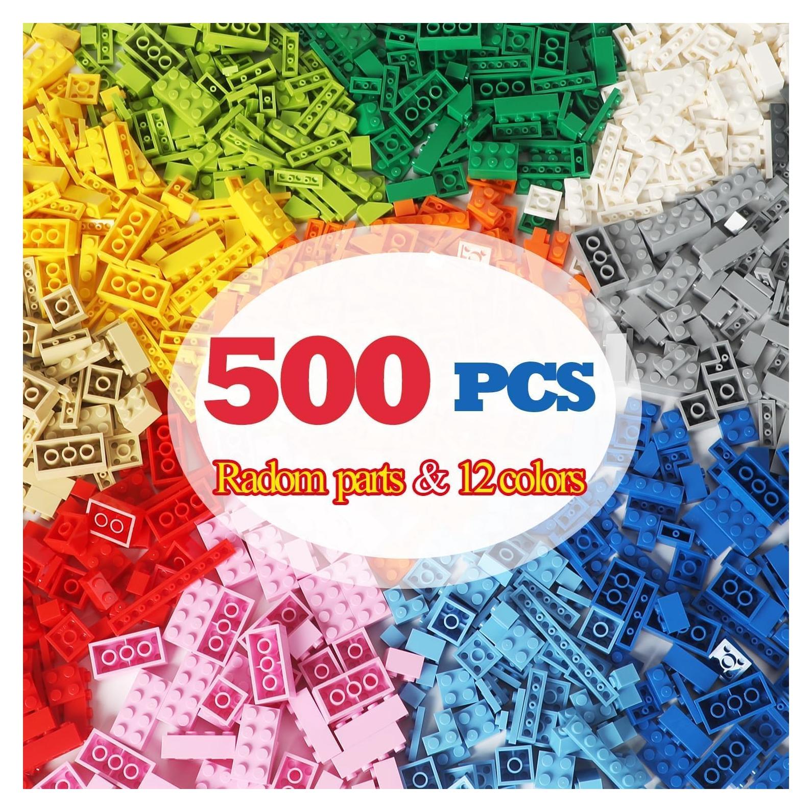 Ladrillos de Construcción Ekuzi 500 Piezas Color Aleatorio