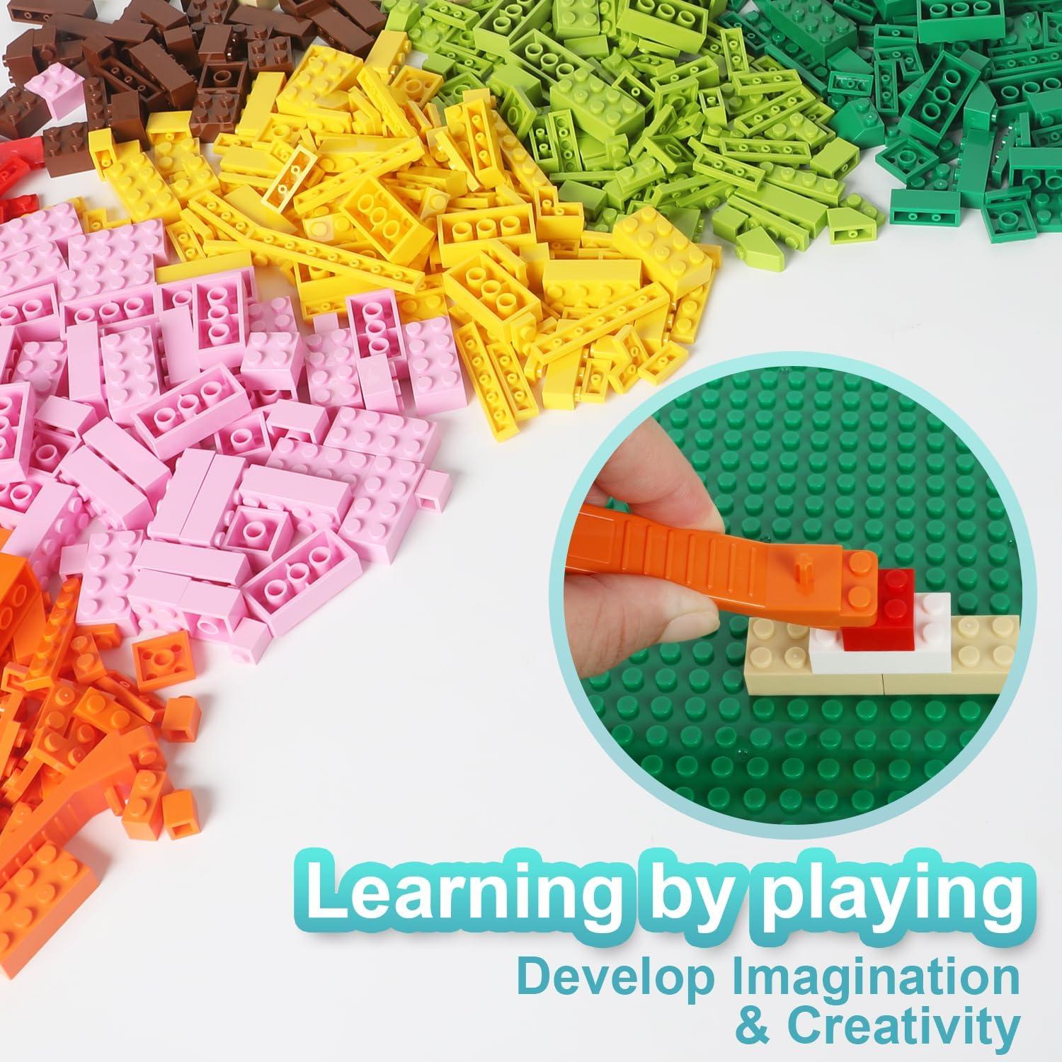 Ladrillos de Construcción Ekuzi 500 Piezas Color Aleatorio