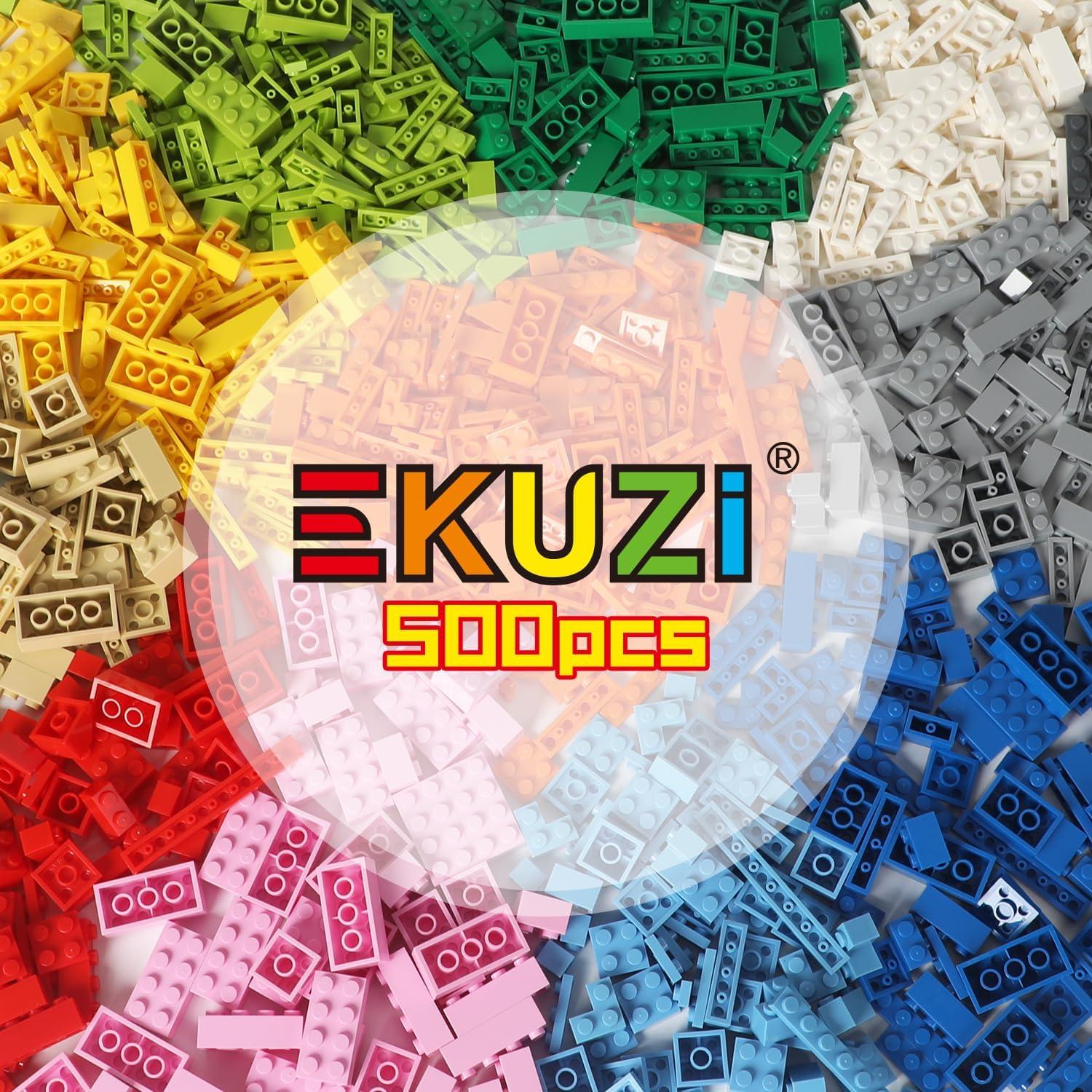 Ladrillos de Construcción Ekuzi 500 Piezas Color Aleatorio