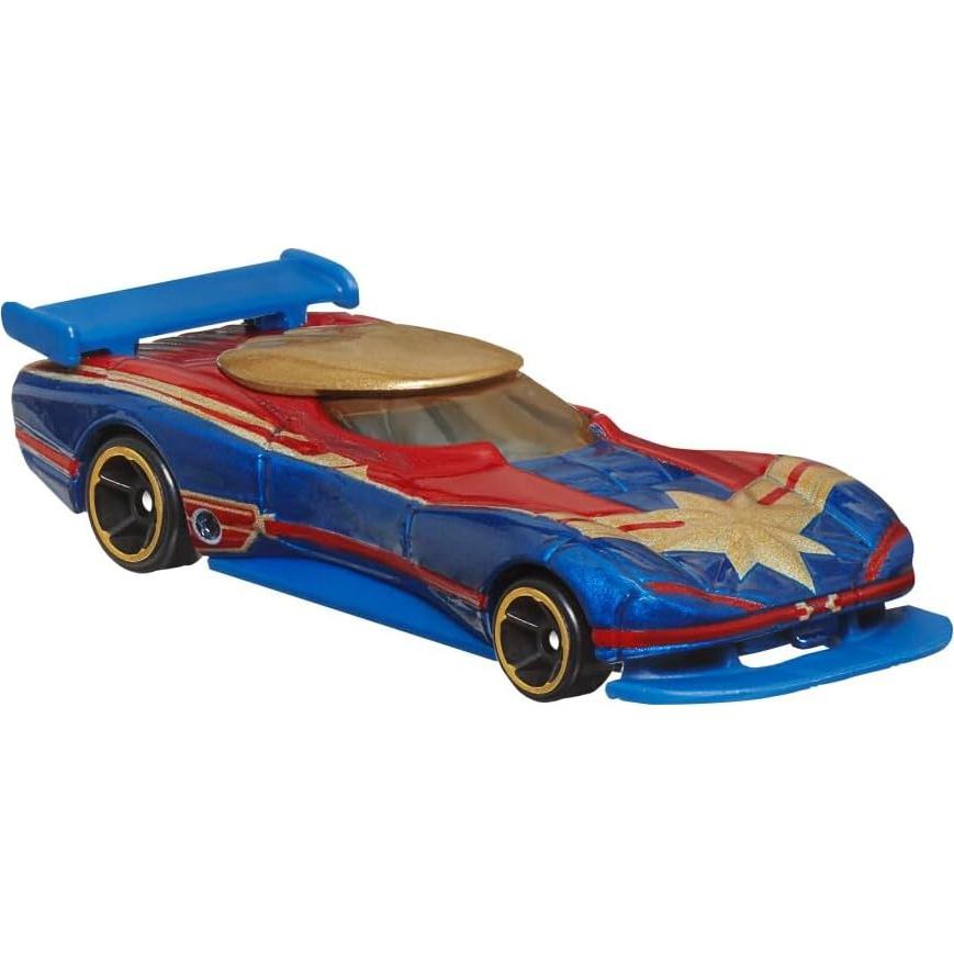 Hot Wheels Marvel Paquete 2 Autos Capitán América y Marvel