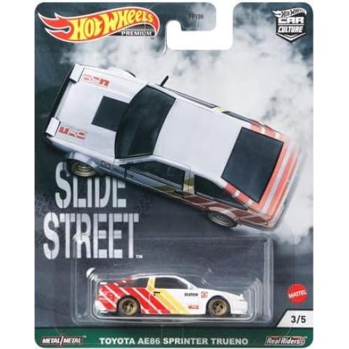 Conjunto de 5 Vehículos Diecast Hot Wheels Premium Slidewayz