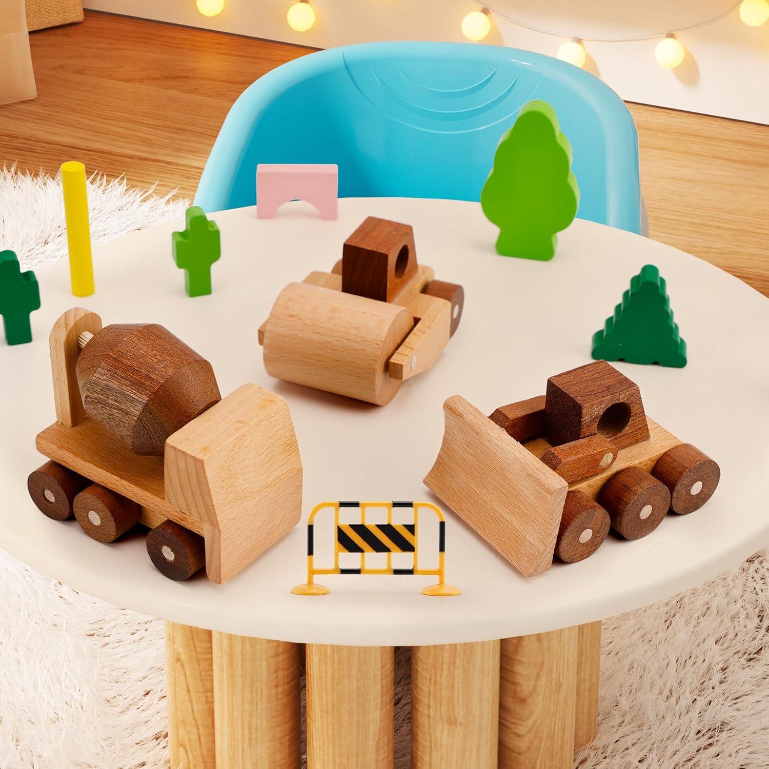 Juego de Vehículos de Construcción Madera MONT PLEASANT 3 Piezas