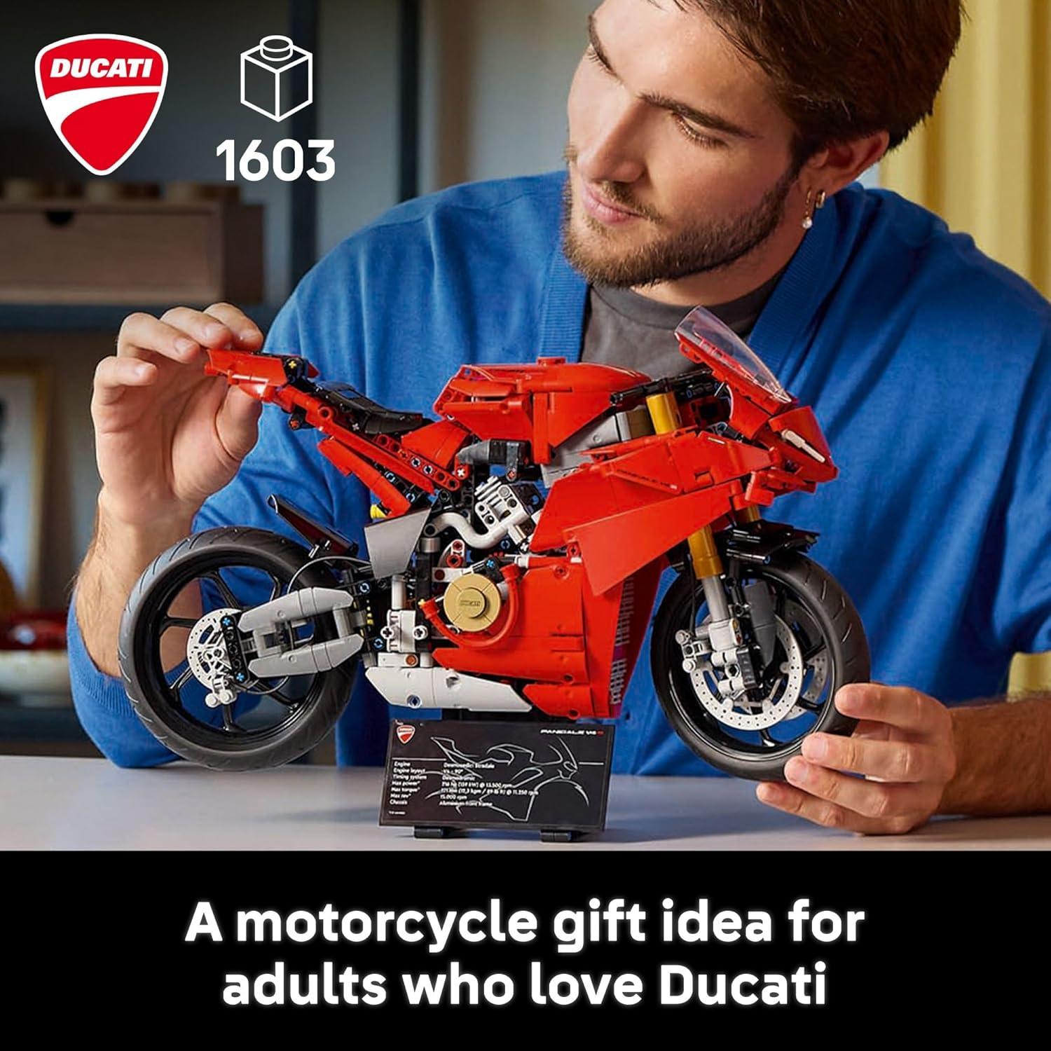 LEGO Technic Ducati Panigale V4 S Motocicleta 1603 Piezas
