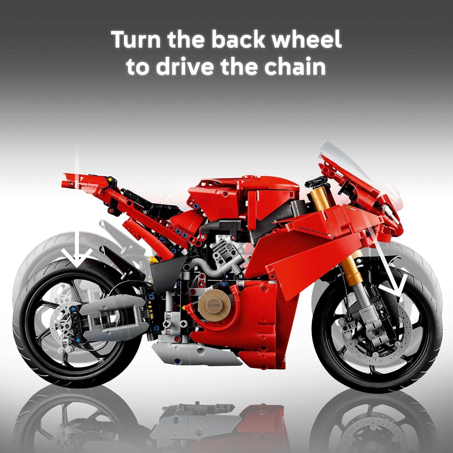 LEGO Technic Ducati Panigale V4 S Motocicleta 1603 Piezas