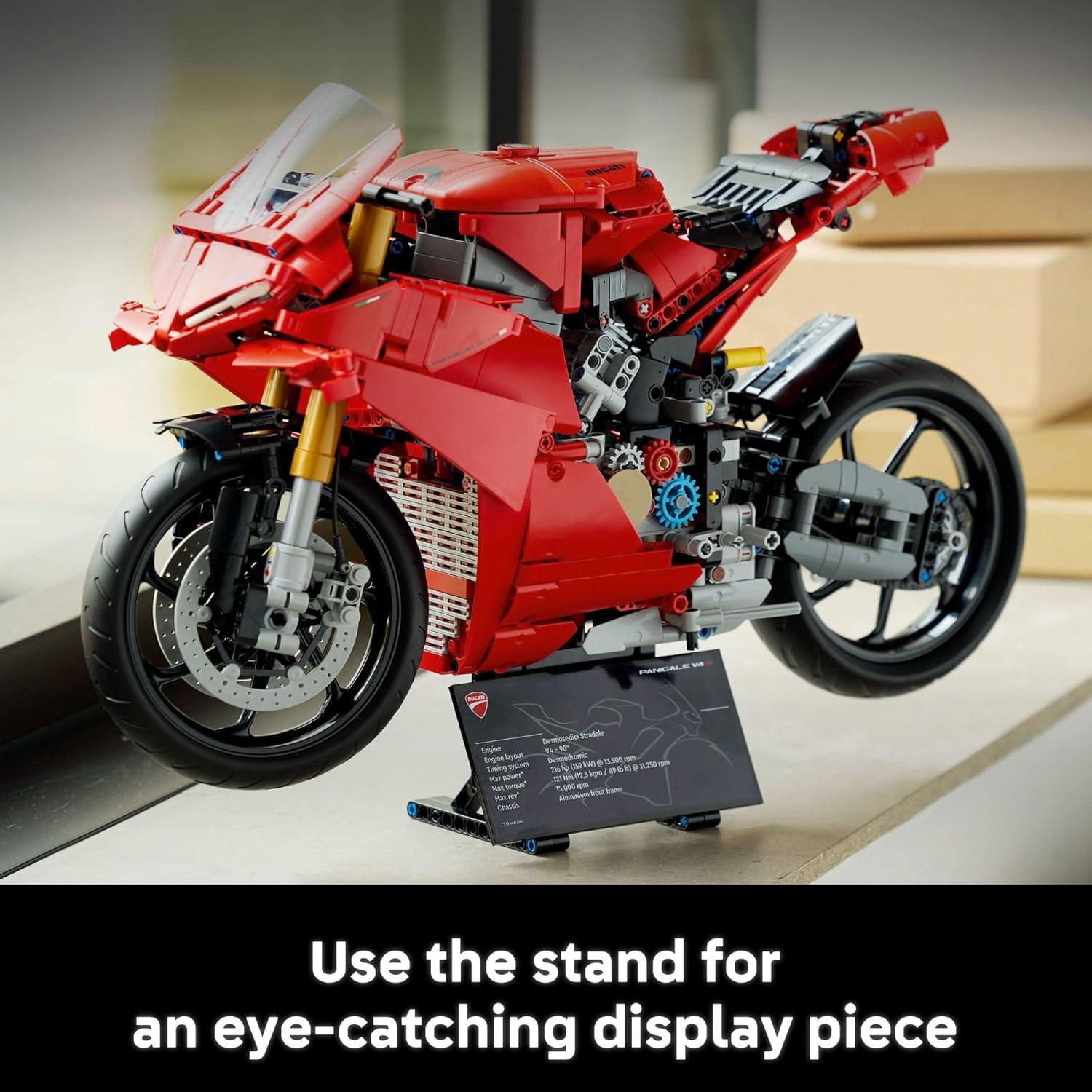 LEGO Technic Ducati Panigale V4 S Motocicleta 1603 Piezas