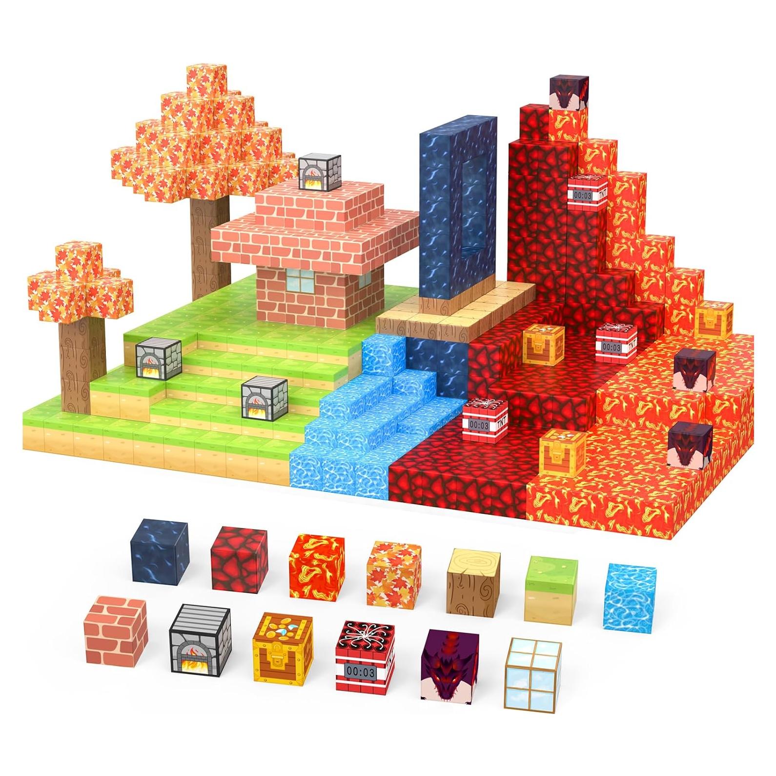 Bloques Magnéticos 100 Piezas JauniQ Juguetes STEM para Niños