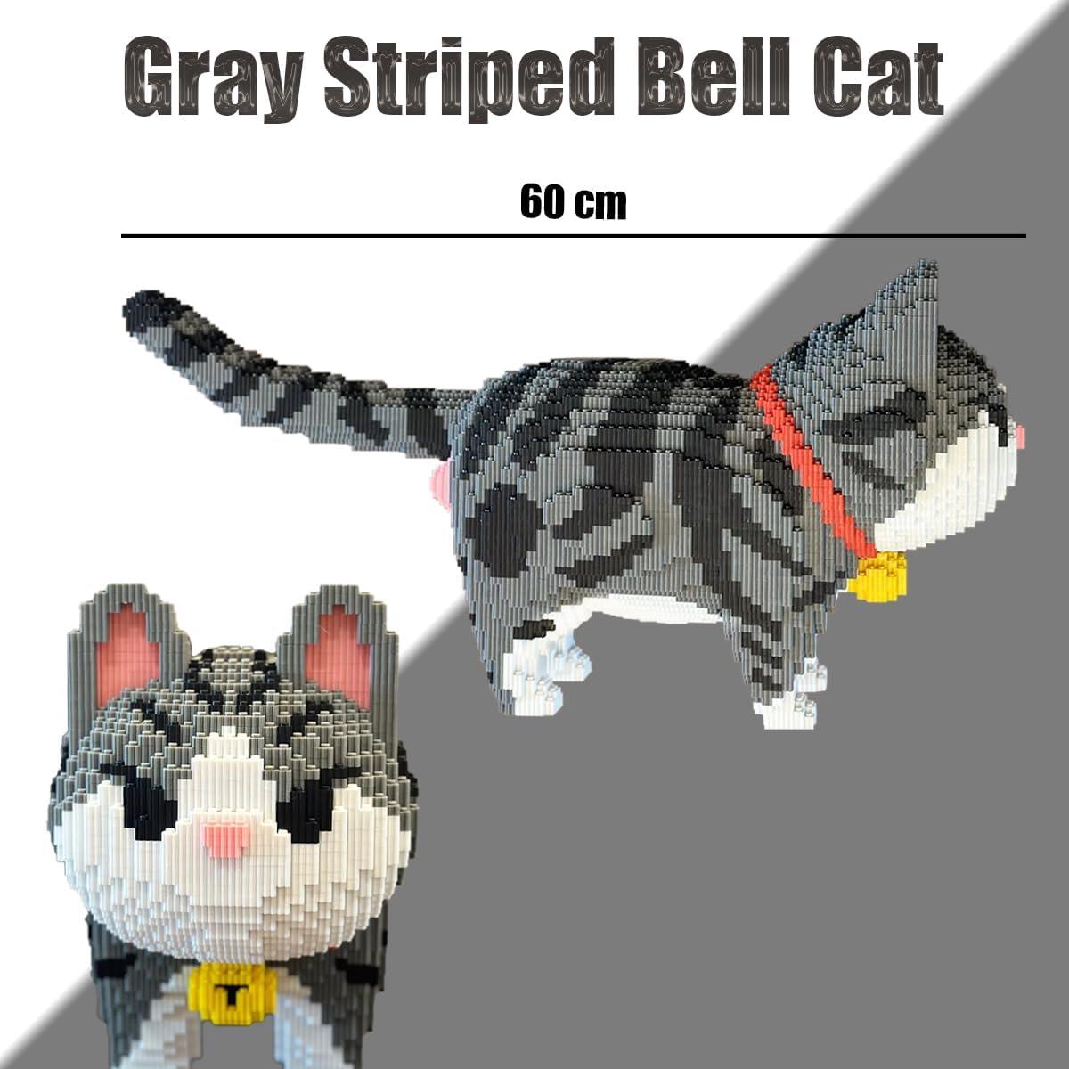 Set de Bloques de Construcción Micro HONLANCH Gato Rayado 8000 Piezas