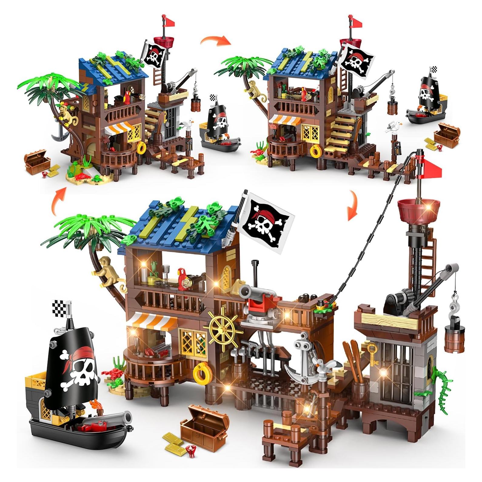 Juego de Construcción Casa Pirata CUBIMANA 781 Piezas LED