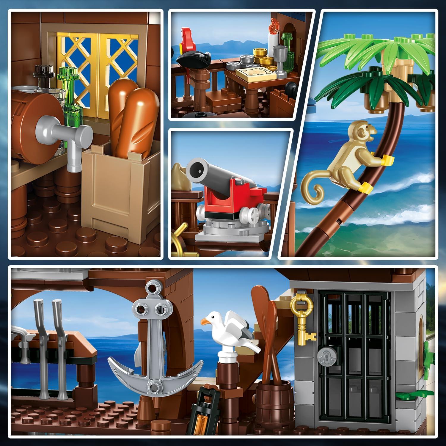 Juego de Construcción Casa Pirata CUBIMANA 781 Piezas LED