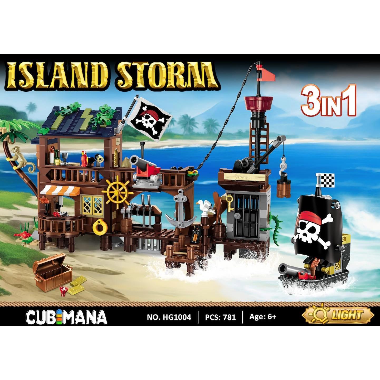 Juego de Construcción Casa Pirata CUBIMANA 781 Piezas LED