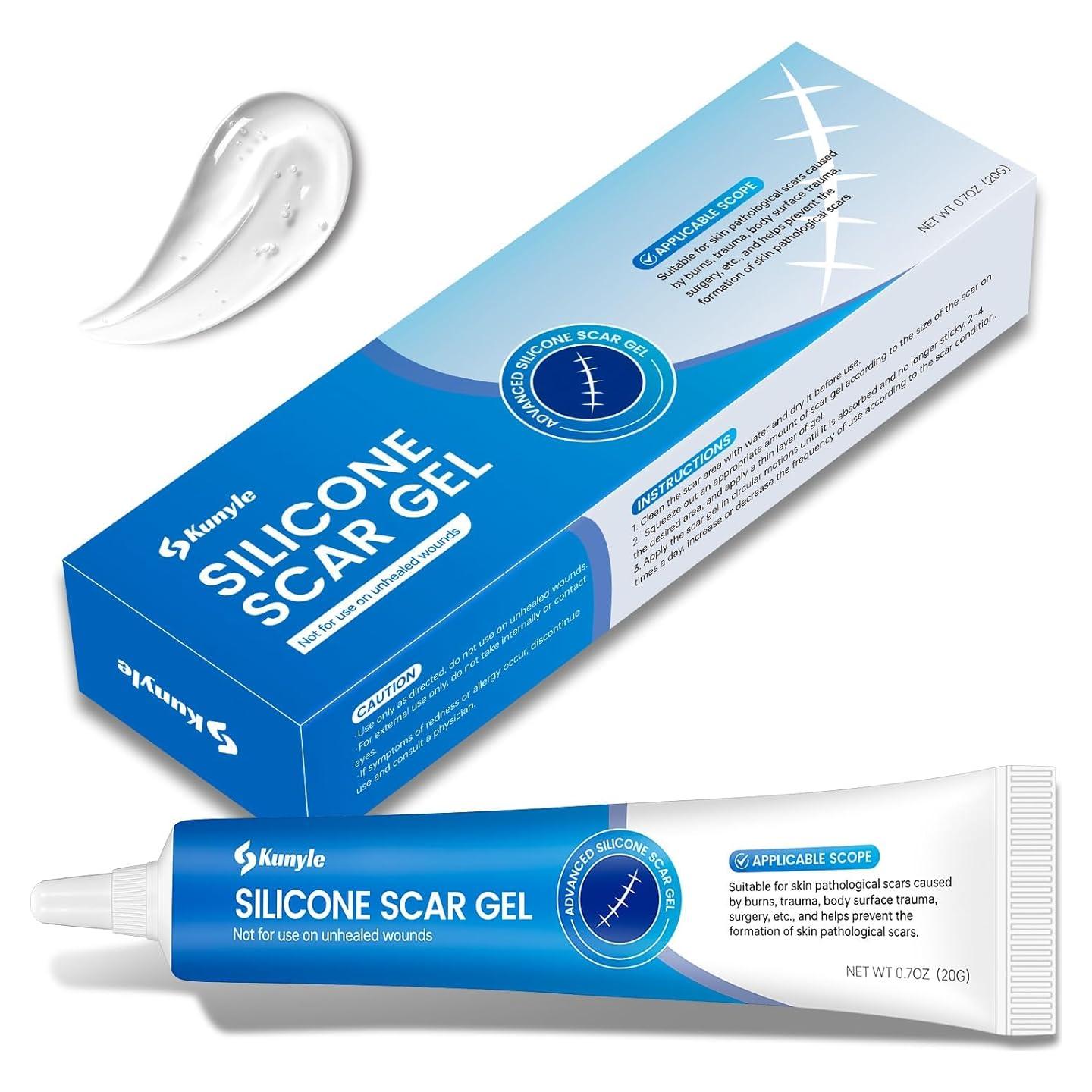 Gel de Cicatrices de Silicona Kunyle 20g - Eliminación de Cicatrices