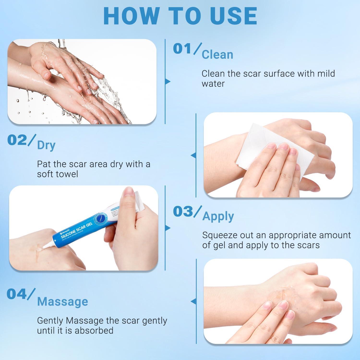 Gel de Cicatrices de Silicona Kunyle 20g - Eliminación de Cicatrices