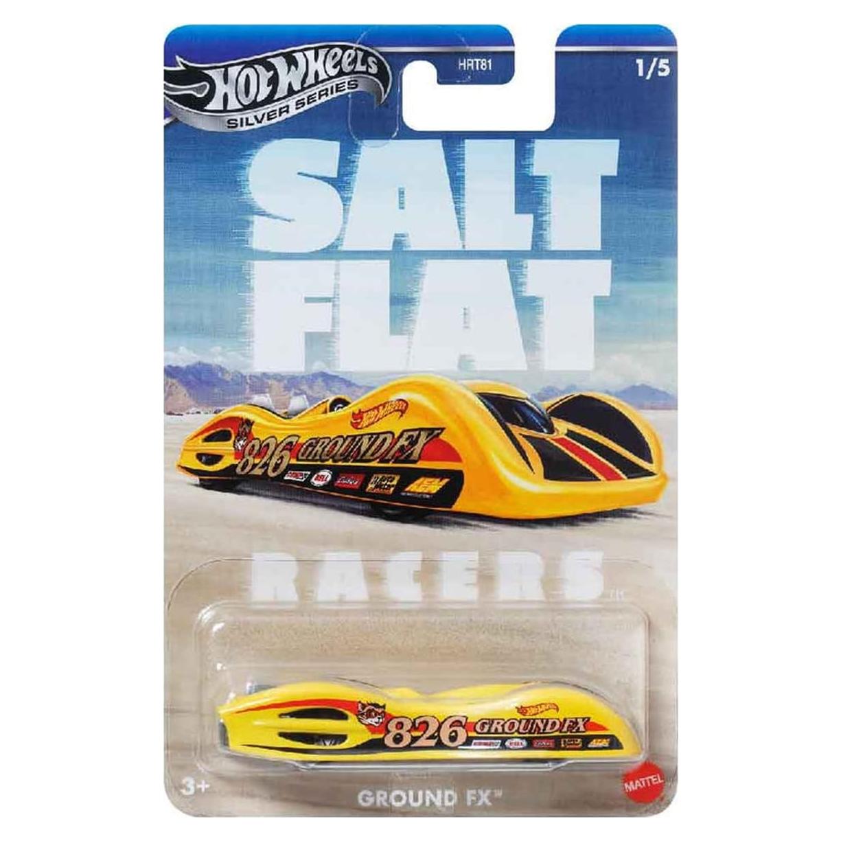 Hot Wheels Serie Plateada Salt Fiat Racers - Juguete 7.5 cm
