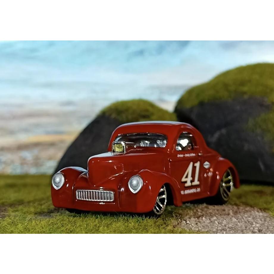 Hot Wheels Serie Plata - Fiat Racers 1941 Willys 7.49cm