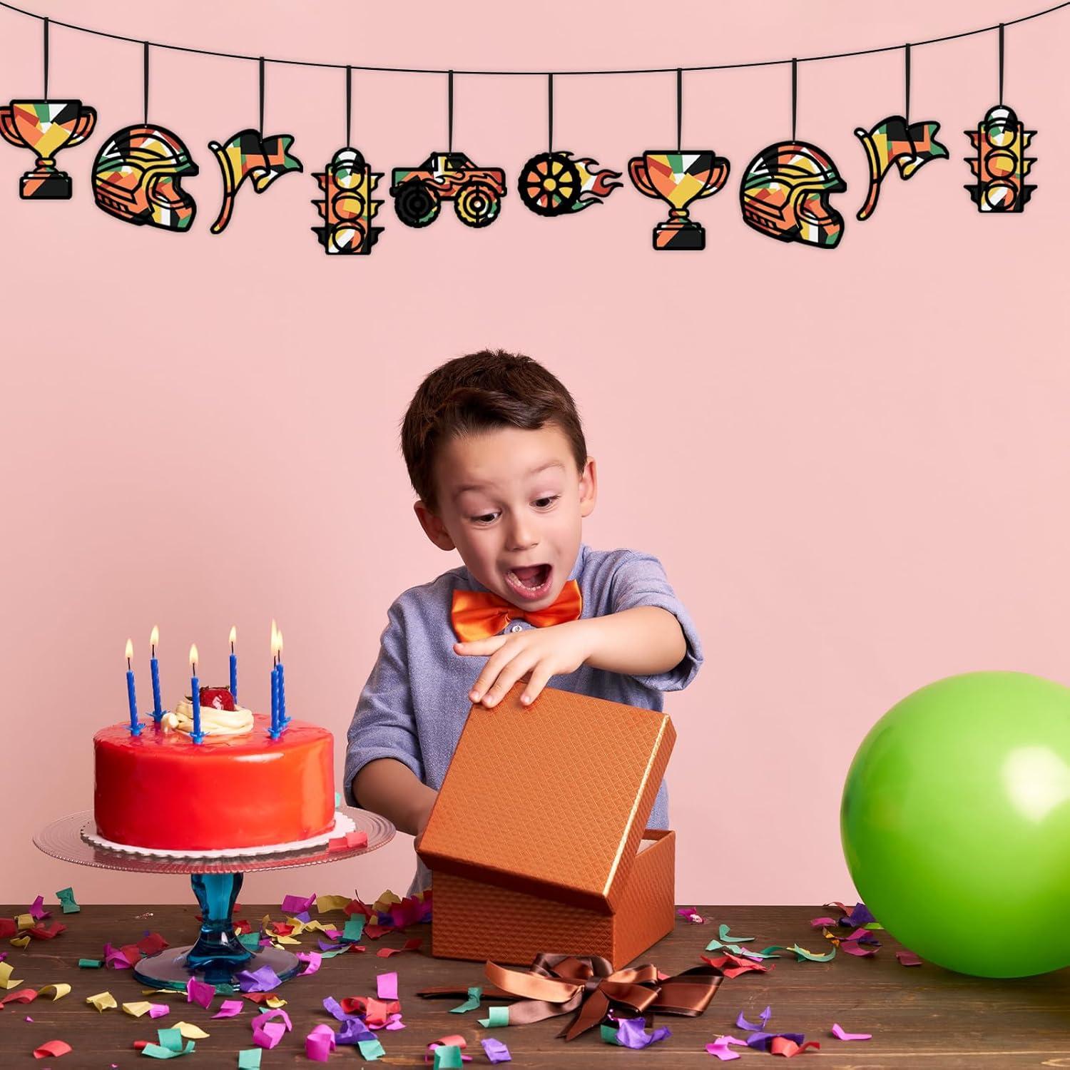 Kit de Manualidades de Papel Coche de Carreras QICI - 24 Tarjetas DIY