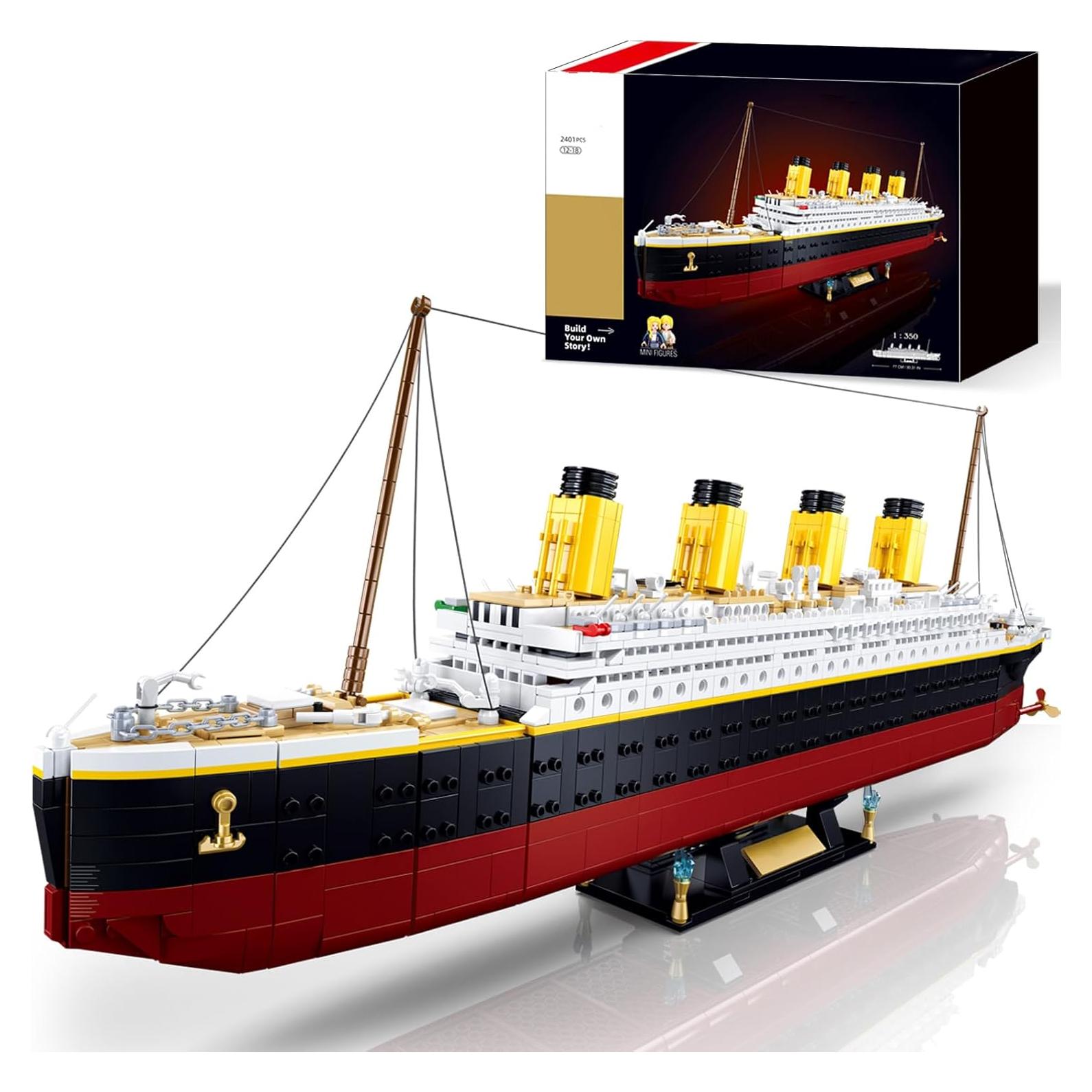 Juego de Ladrillos Barco Titani BrickTribe 2401 Piezas