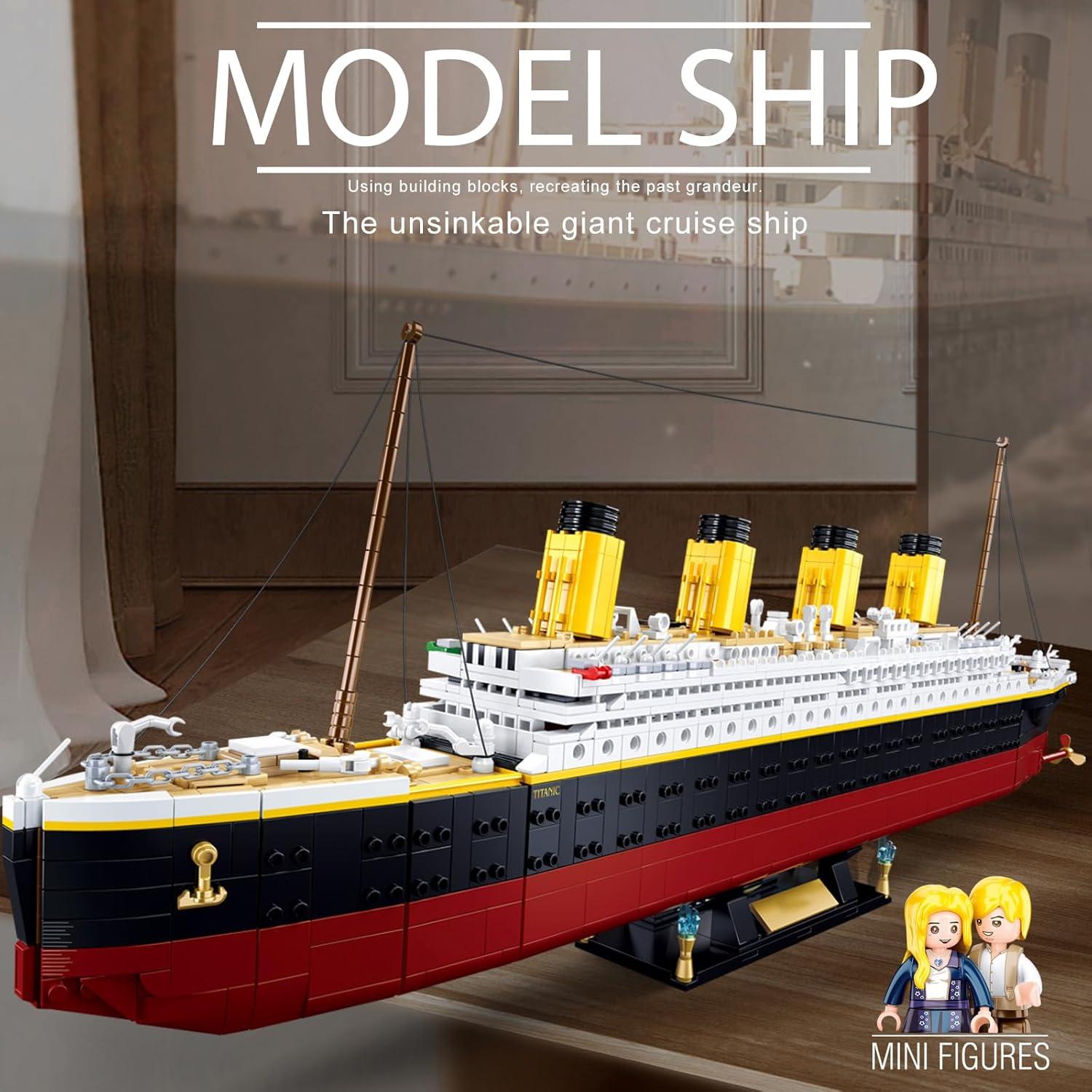 Juego de Ladrillos Barco Titani BrickTribe 2401 Piezas