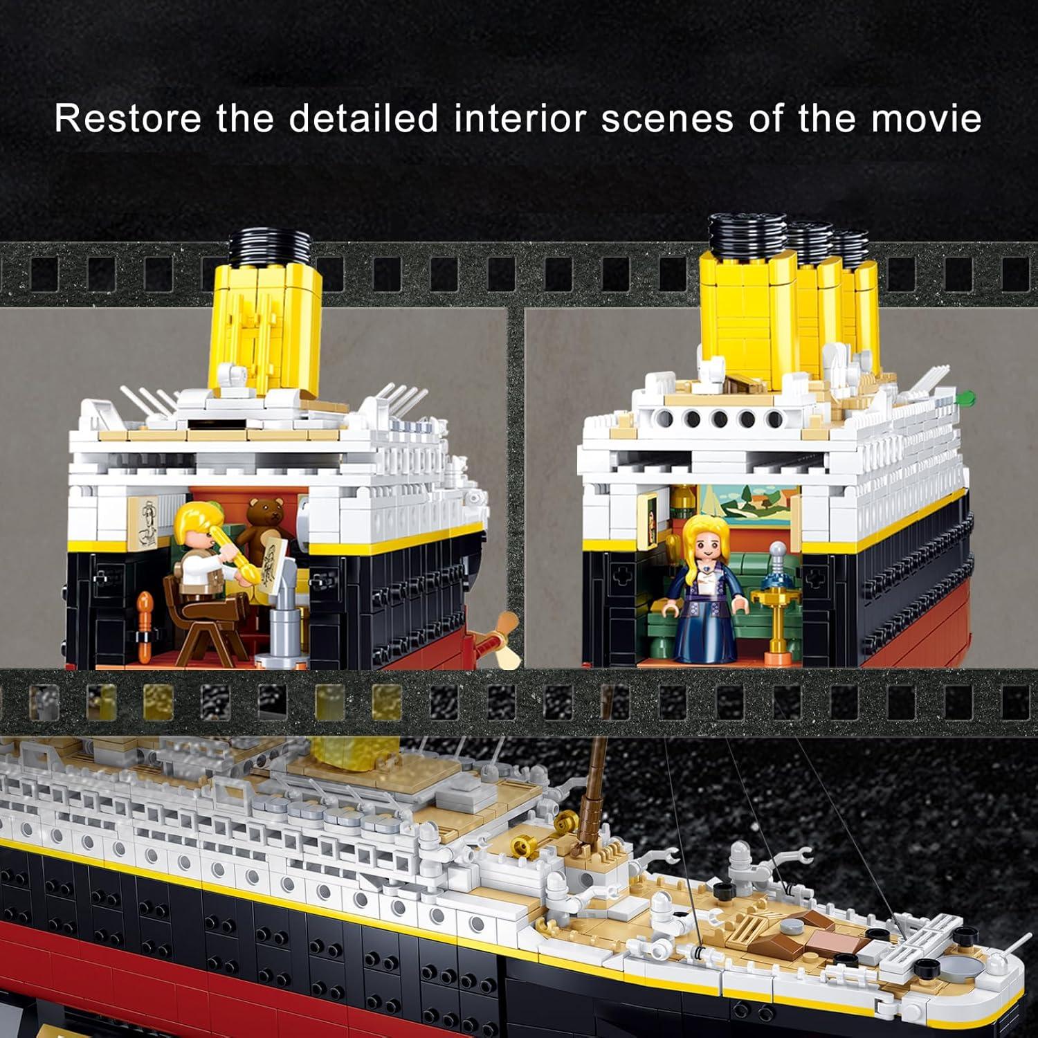 Juego de Ladrillos Barco Titani BrickTribe 2401 Piezas