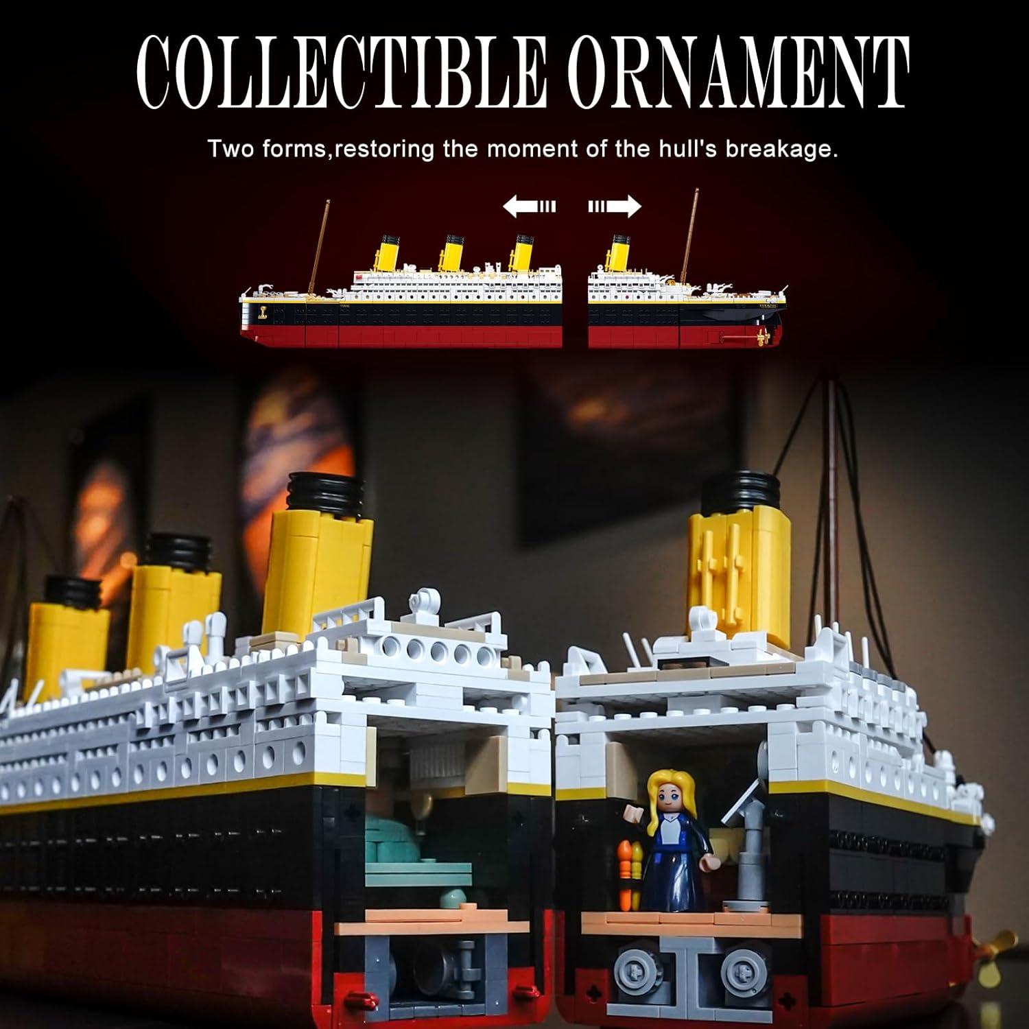 Juego de Ladrillos Barco Titani BrickTribe 2401 Piezas