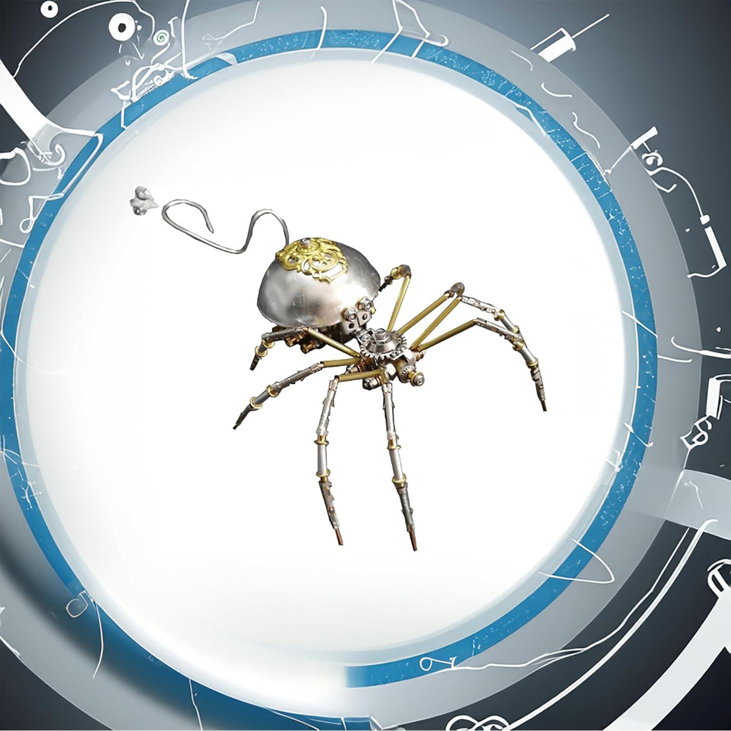 Escultura Mecánica de Insecto Steampunk Lovewenying Araña 3D