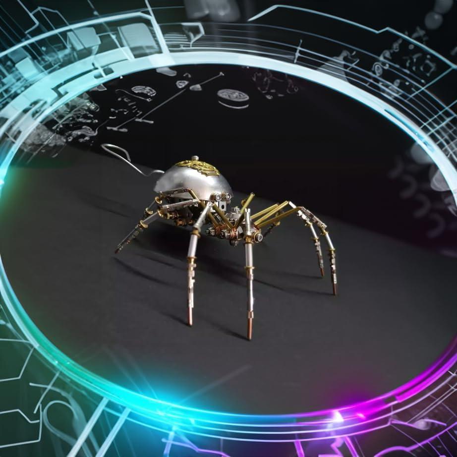 Escultura Mecánica de Insecto Steampunk Lovewenying Araña 3D