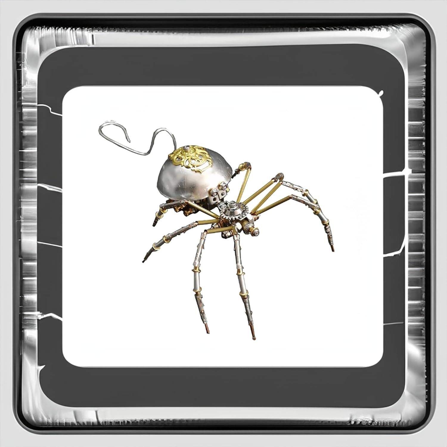 Escultura Mecánica de Insecto Steampunk Lovewenying Araña 3D