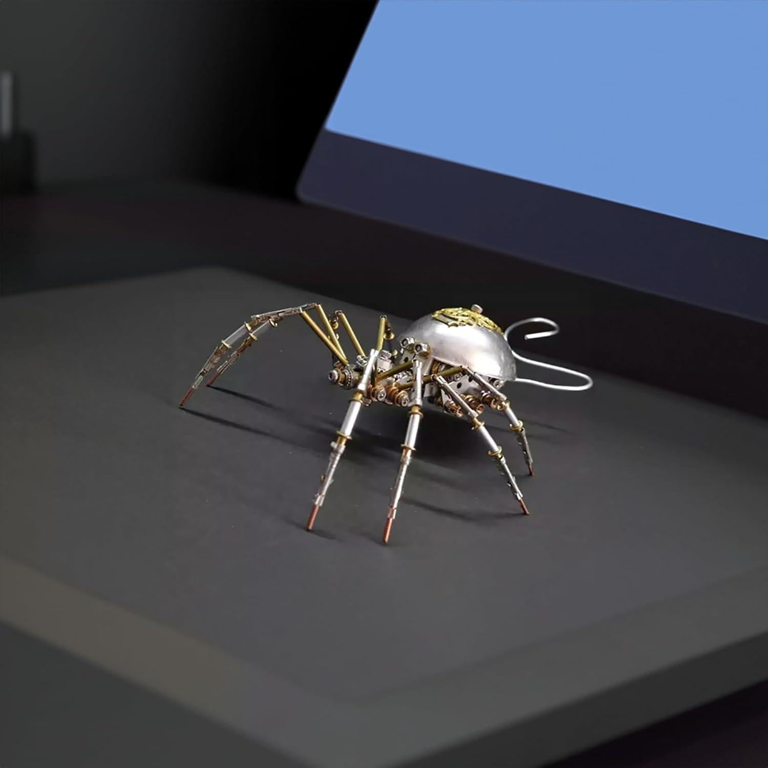 Escultura Mecánica de Insecto Steampunk Lovewenying Araña 3D