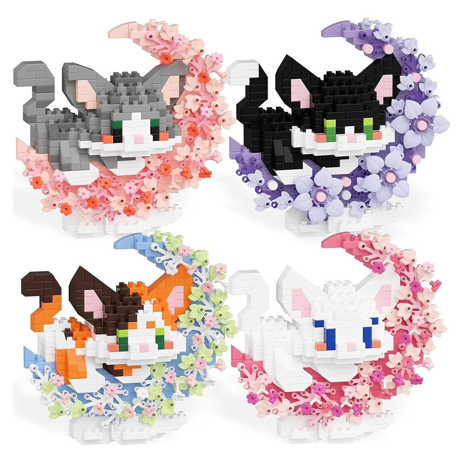 Juego de Bloques de Construcción Gato 4 en 1 TENYEAH 1819 Piezas