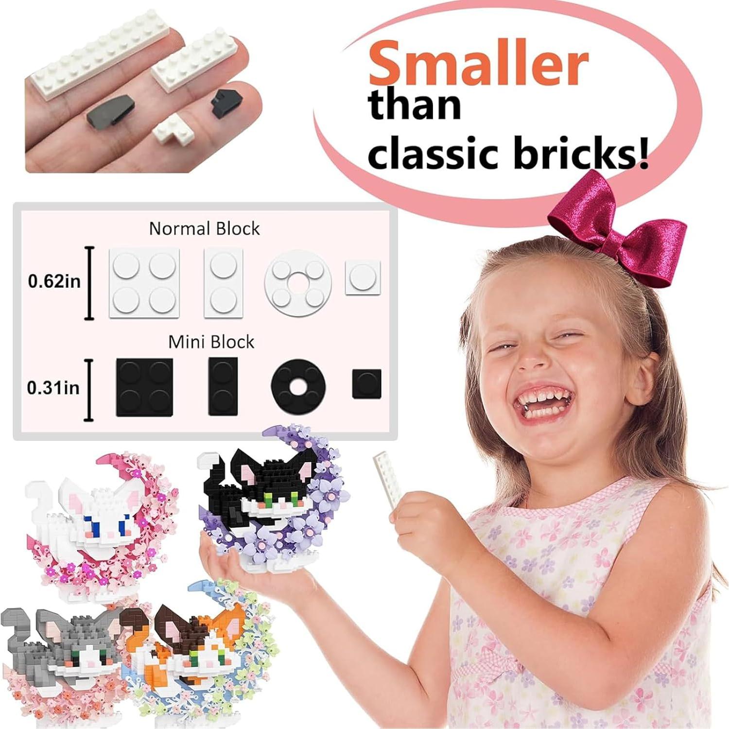 Juego de Bloques de Construcción Gato 4 en 1 TENYEAH 1819 Piezas