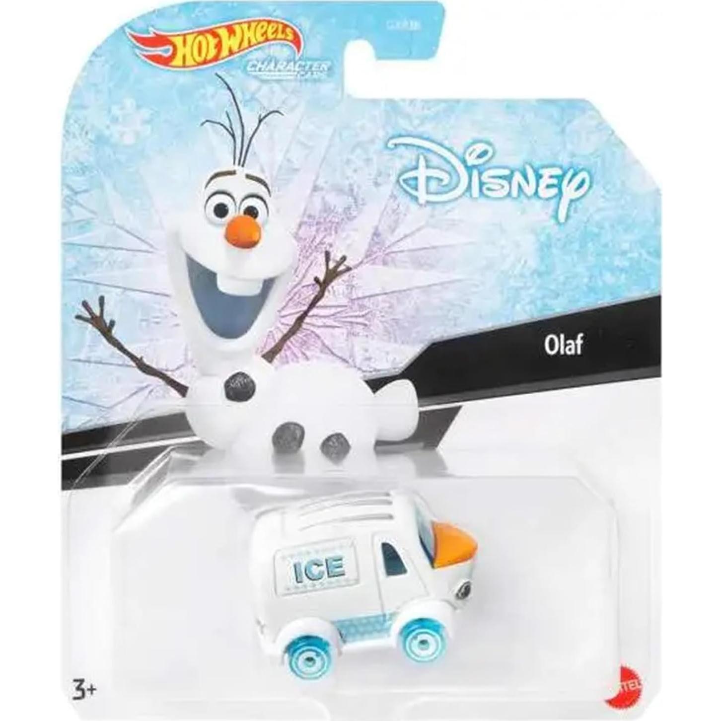 Auto de Metal Fundido Hot Wheels Disney Olaf 2.5x7x3 cm