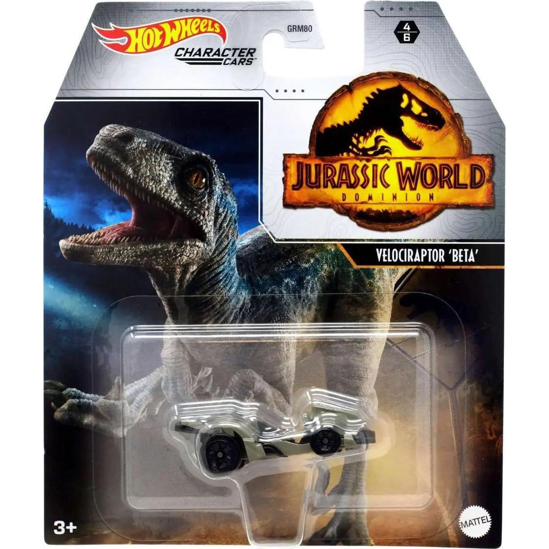 Juego de 4 Vehículos Hot Wheels Jurassic World - Mattel
