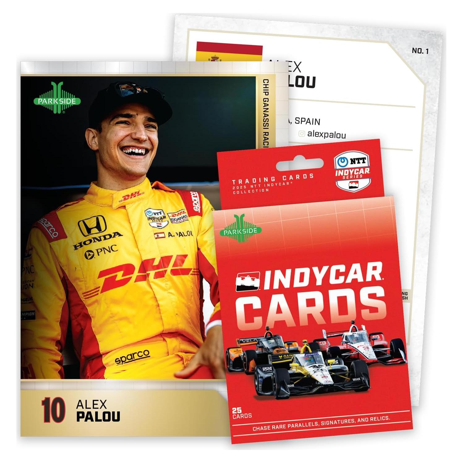 Tarjetas de Comercio INDYCAR 2025 Parkside - 25 Tarjetas