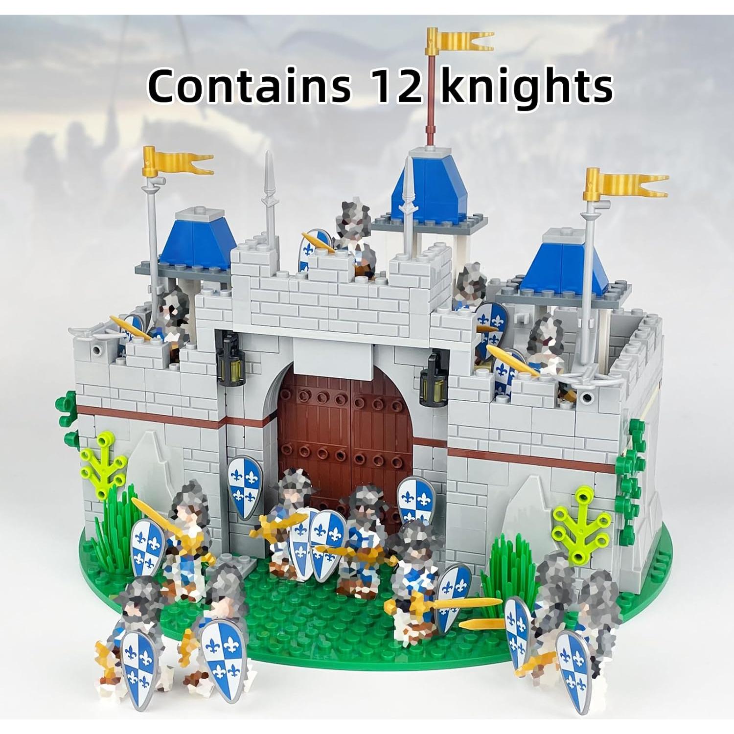 Conjunto de Bloques de Construcción Castillo Medieval Usoway 12 Figuras