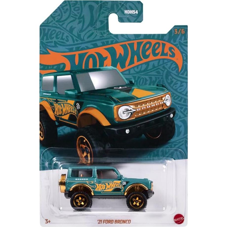 Vehículo coleccionable Hot Wheels Ford Bronco 2021 Verde