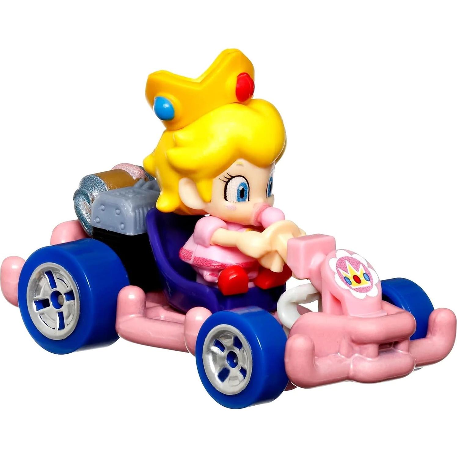 Coche Die Cast Baby Peach Mario Kart 1:64 Hot Wheels