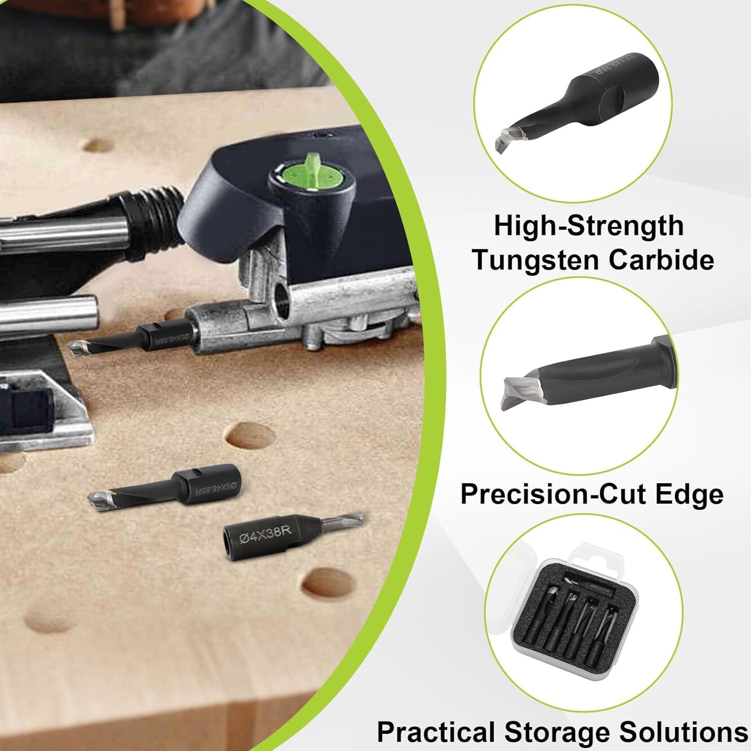 Juego de Puntas de Dominó ZSUCC Carburo Sólido 4-10mm