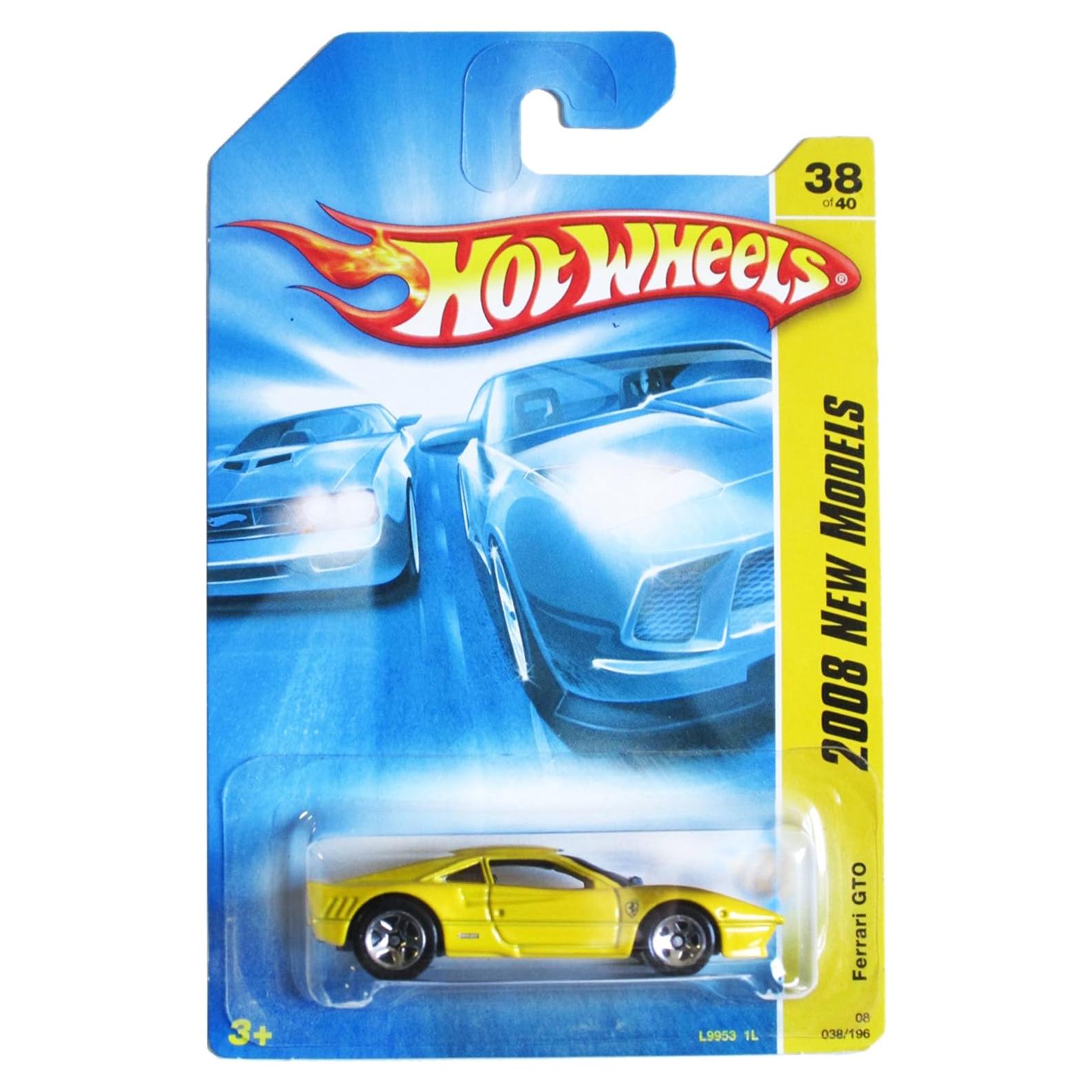 Hot Wheels Ferrari GTO Amarillo 1:64 Escala Coleccionable