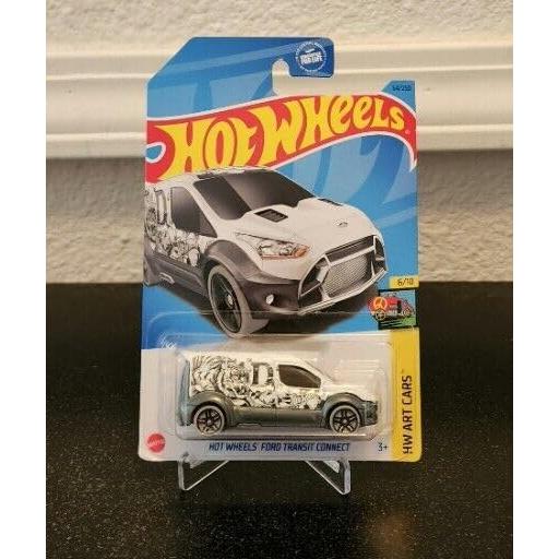 Hot Wheels Ford Transit Connect 6/10 Gris 64/250 - Coche de Metal