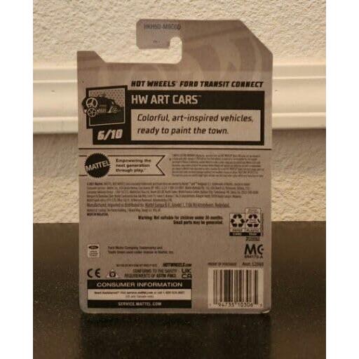 Hot Wheels Ford Transit Connect 6/10 Gris 64/250 - Coche de Metal