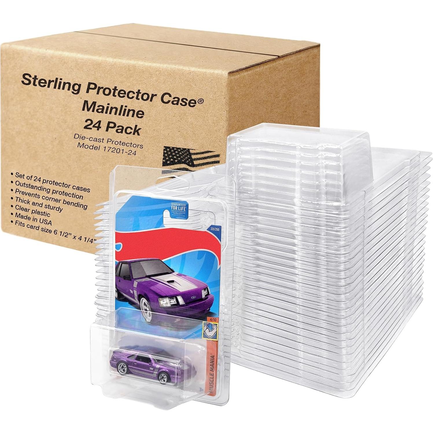 Funda Protectora Sterling 17201 para Hot Wheels y Matchbox - Paquete de 24