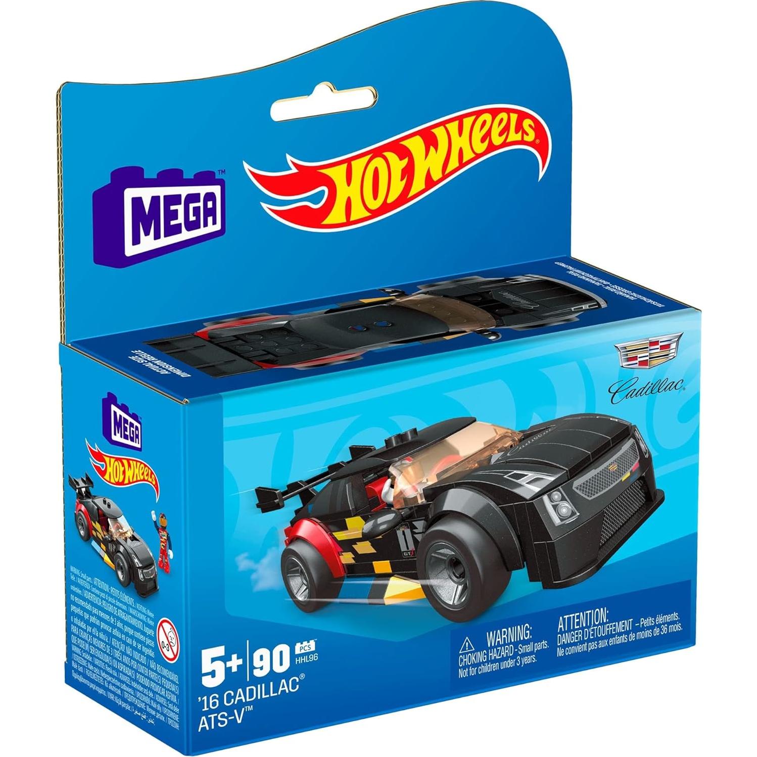 Set de Construcción MEGA Hot Wheels Cadillac ATS-V R 90 Piezas