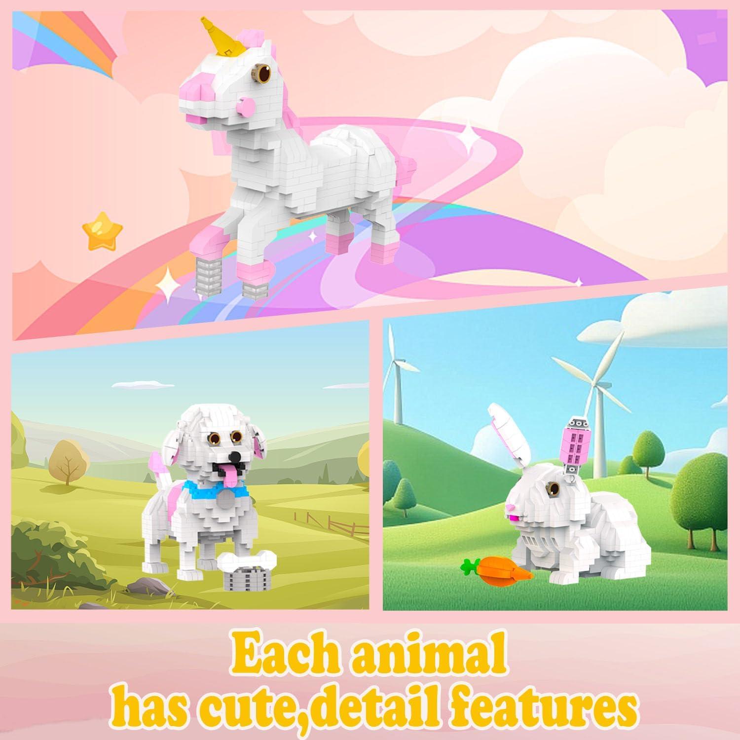 Juguete de Construcción 3 en 1 Unicornio MJDDJA 848 Piezas