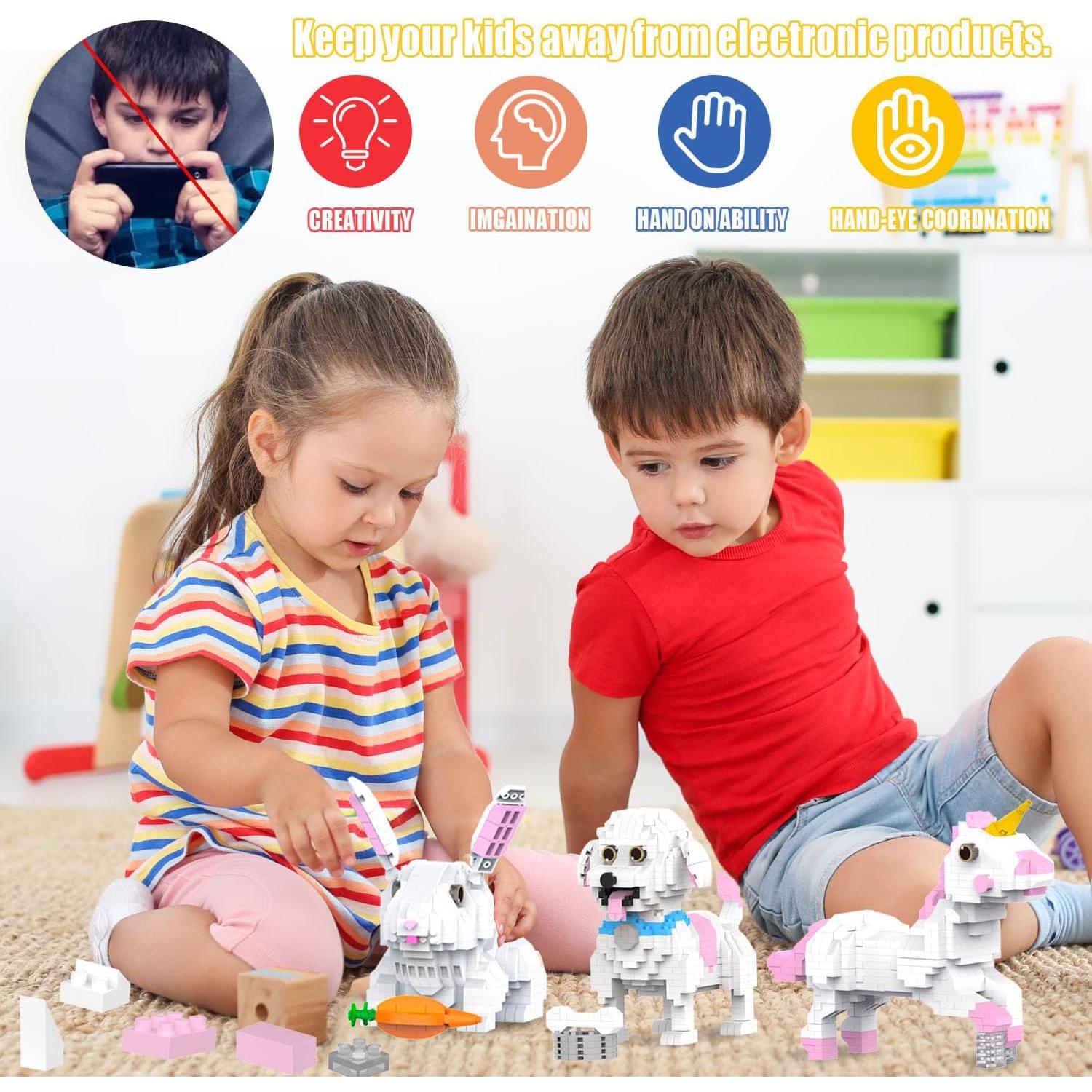 Juguete de Construcción 3 en 1 Unicornio MJDDJA 848 Piezas