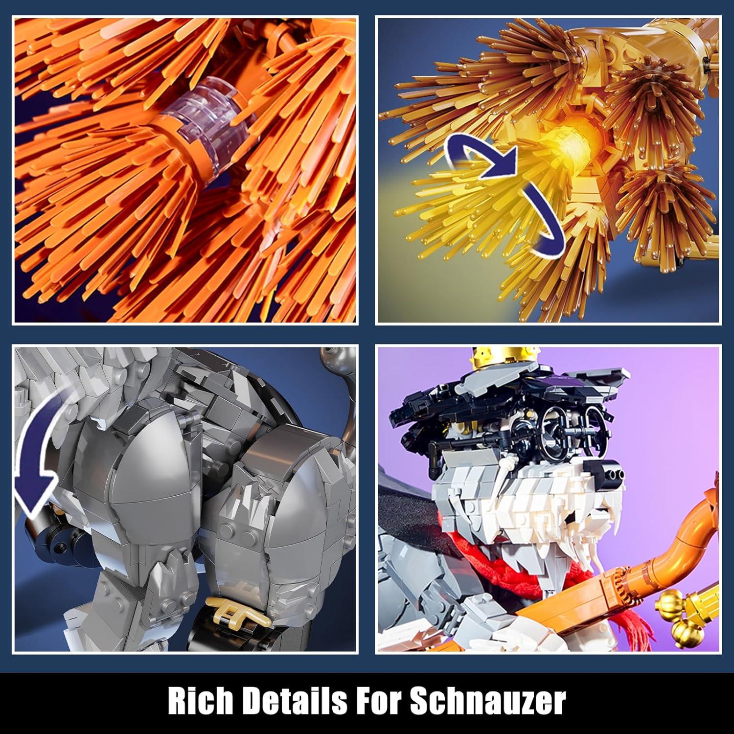 Bloques de Construcción Mágicos Mini Schnauzer 1298 Piezas