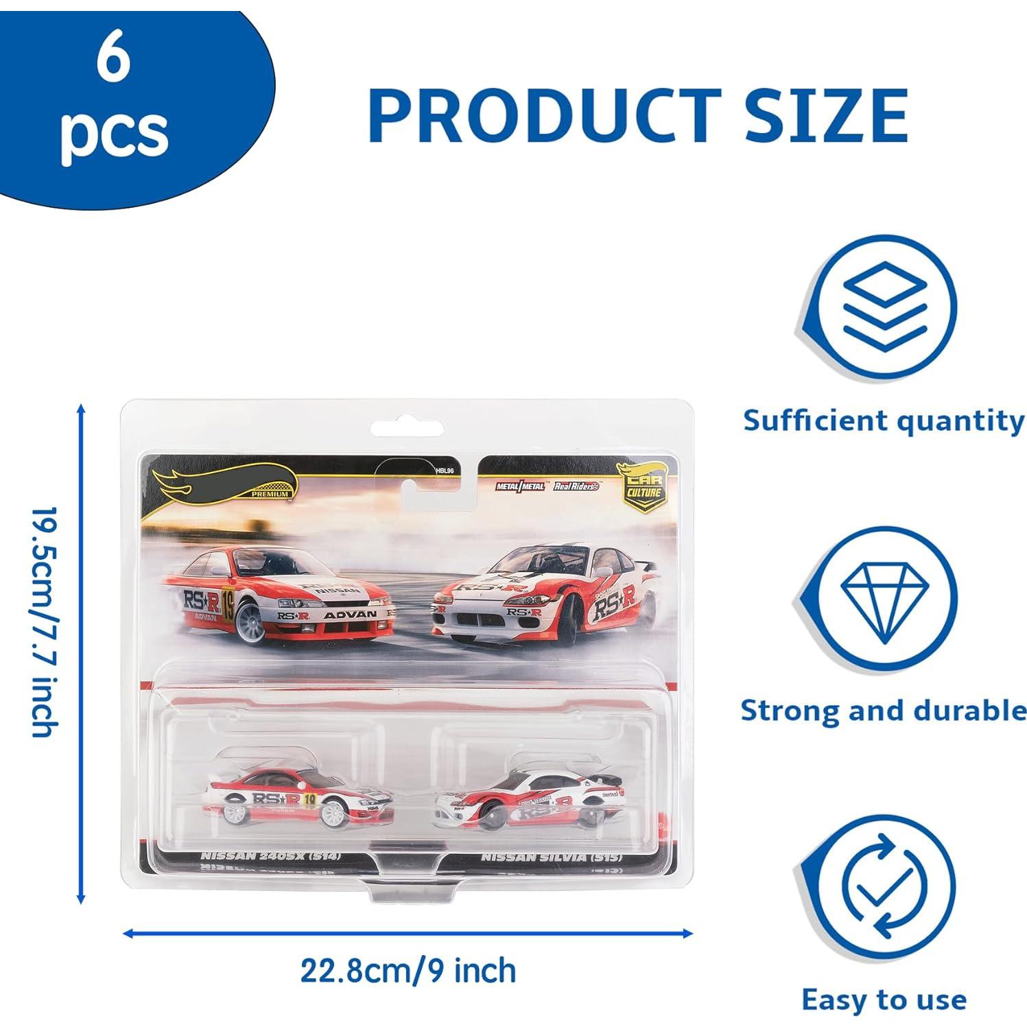 6 Estuches Protectores para Hot Wheels - Ruianqipei - Premium