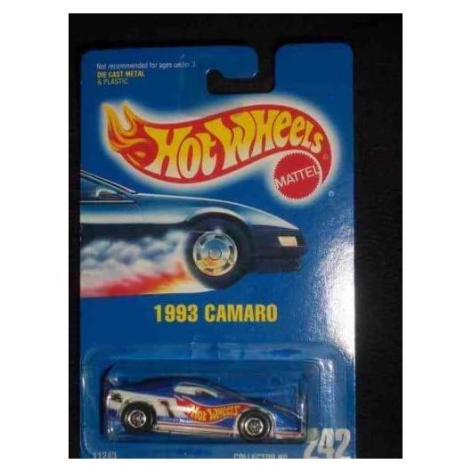 Coche Coleccionable Hot Wheels Camaro 1993 Azul Metal Flake