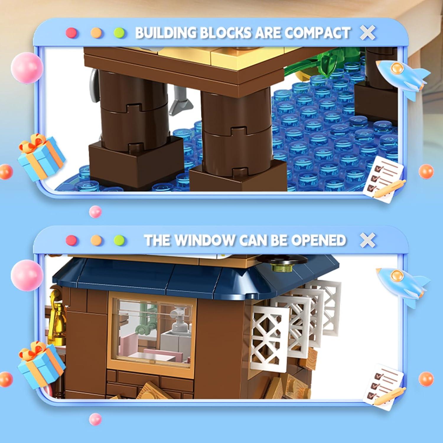 Set de Construcción Cabaña Costera TENYEAH 603 Piezas