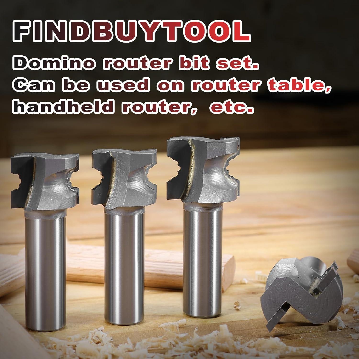 Juego de Brocas para Router FindBuyTool 4 Cortadores 5-10mm