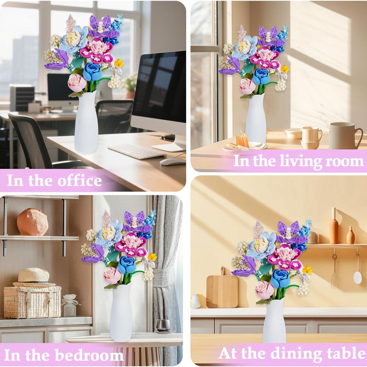 Juego de Construcción de Flores 888PCS Disracker - DIY Decoración